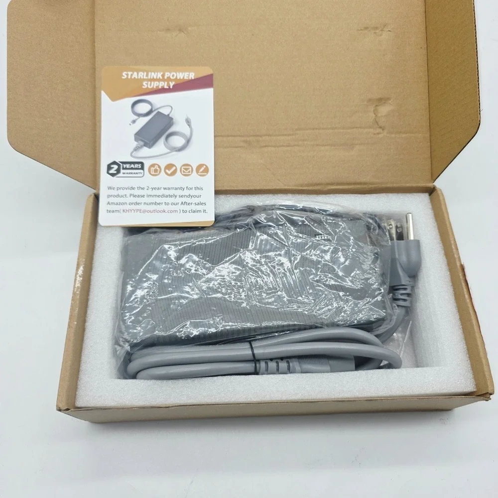KHYYPE 195W 57V 3.42A Power Supply for Starlink Gen 3 AC Adapter Charger